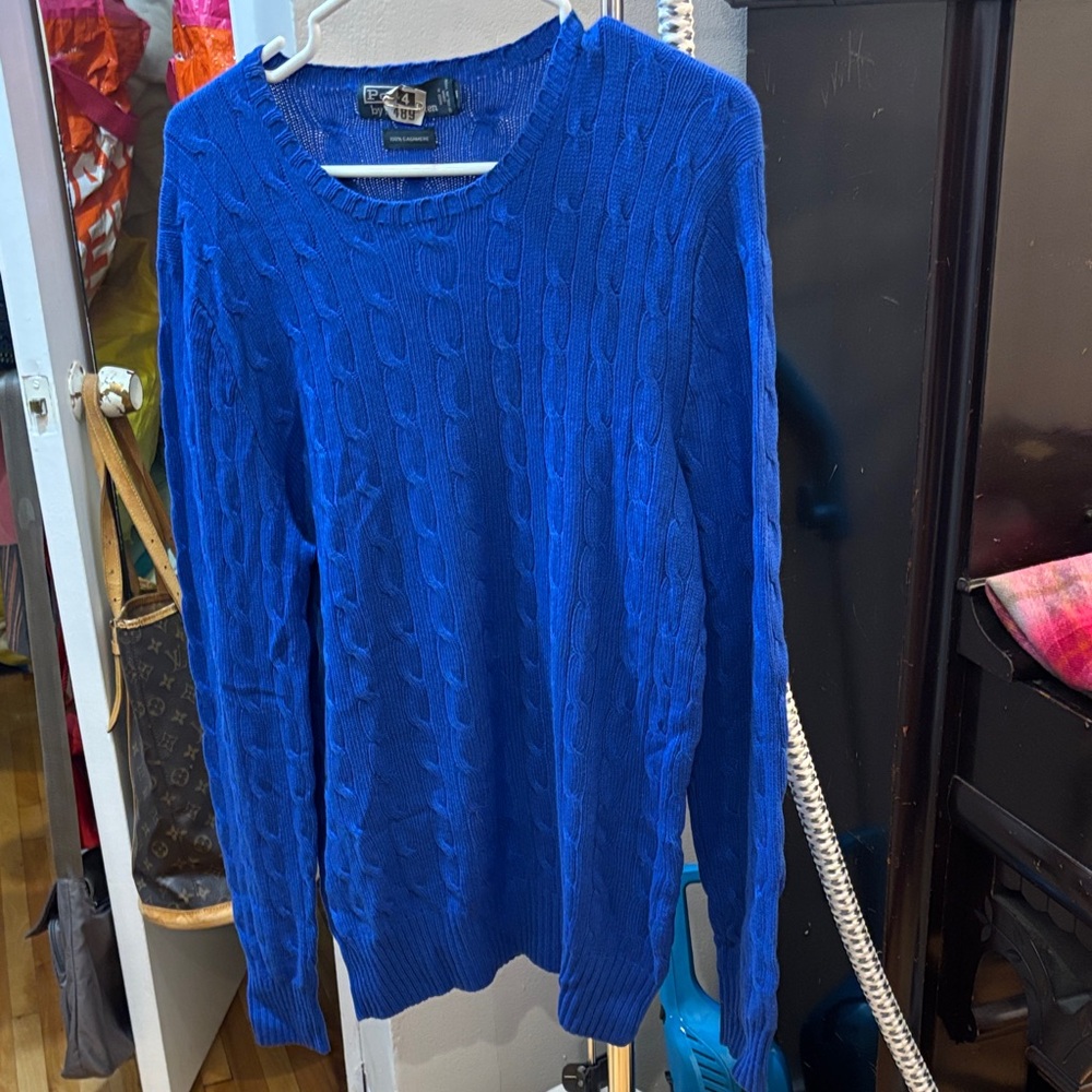 Polo Ralph Lauren Royal Blue Cable Knit Sweater